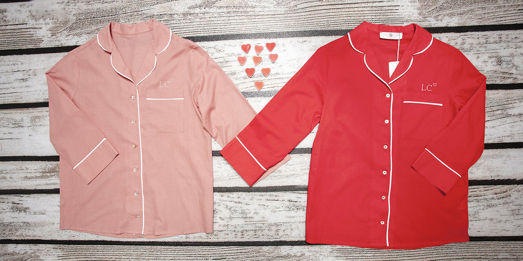 Valentine's Day personalised pyjamas and gifts