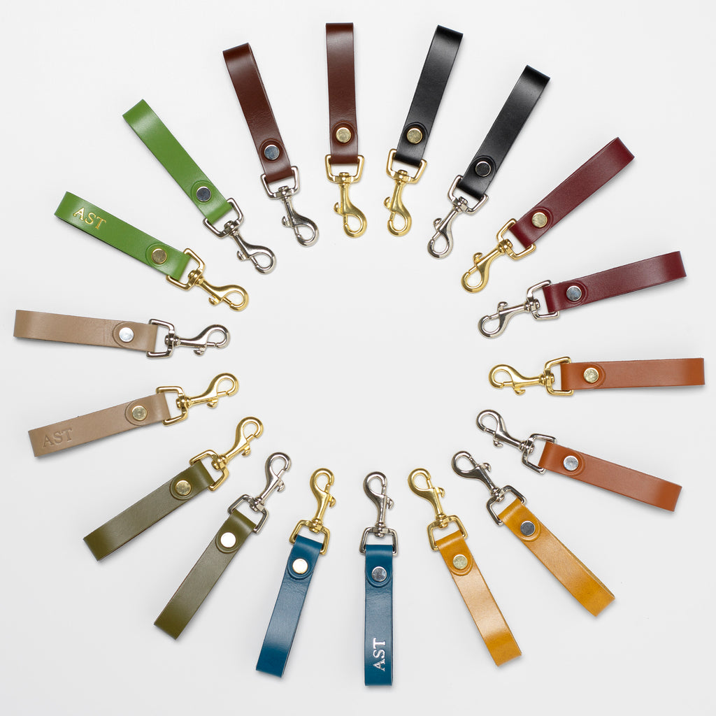 The Equestrian Personalised Leather Keyring
