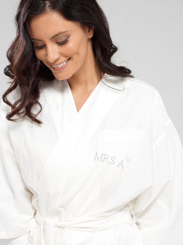 Personalised Women's Bridal Robe